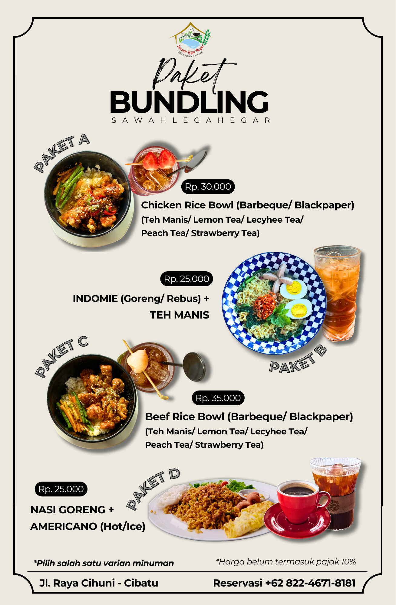Menu Paket Bundling 1 Sawah Lega Hegar